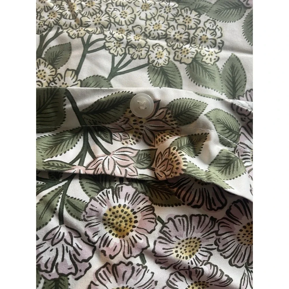 Garden Green- The Company Store King duvet cover. Rare!